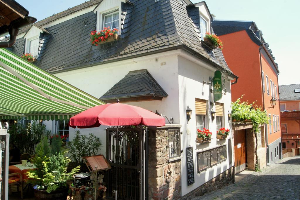 Hotel Zur Lindenau Rüdesheim am Rhein Esterno foto